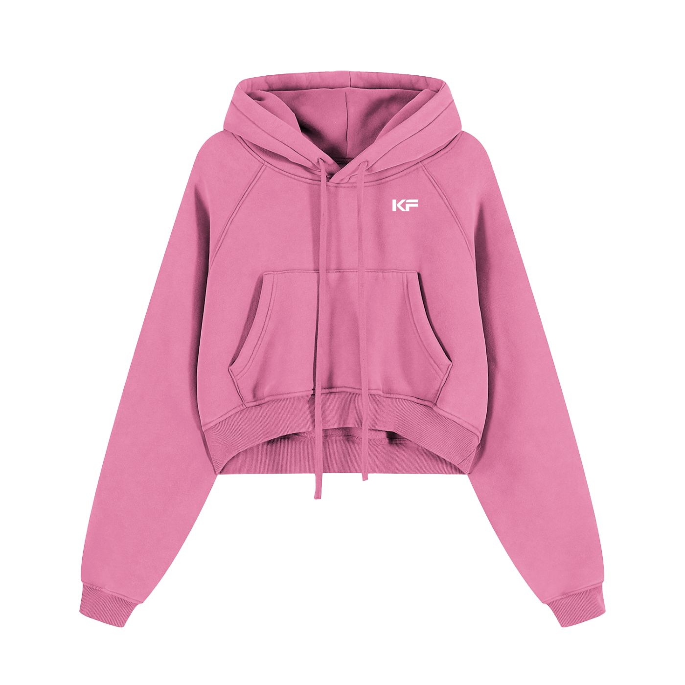 Womens Washed Cropped Hoodie